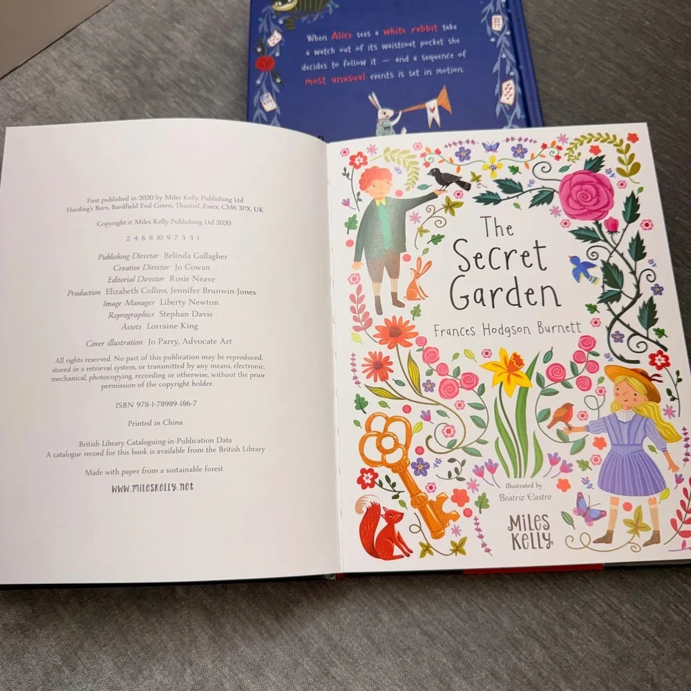 Miles Kelly The Secret Garden & Alice's Adventures in Wonderland Hardcover Set